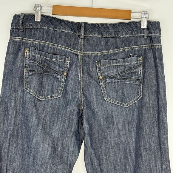 Tommy Hilfiger Denim Trousers Womens Size 8 Blue Gray Stretch Casual Straight - Picture 5 of 16